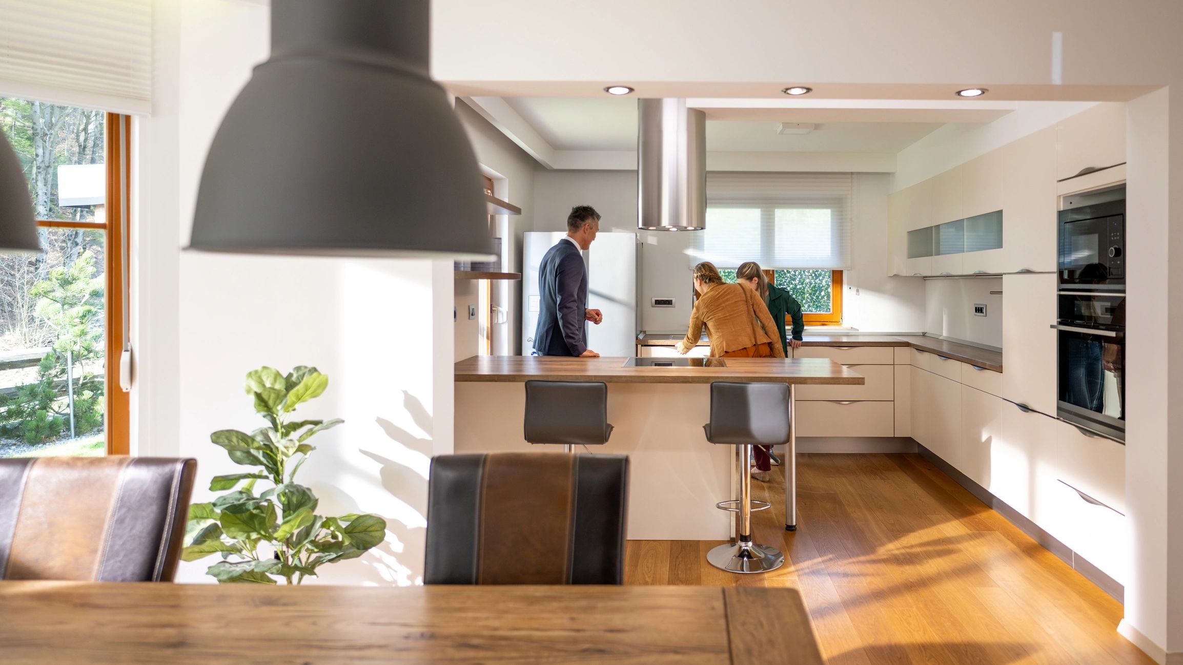 Warm kitchen scene that reflects a cozy home cooking environment